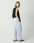 Pants Pleated Pull-On Pant In Admiral Crepe Women Theory Pearl Blue - 2