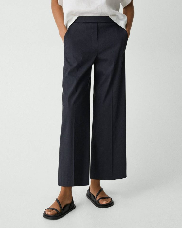 Pants Relaxed Pull-On Pant In Good Linen Women Concord Theory - 4