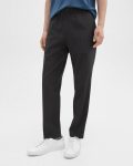 Pants Theory Larin Drawstring Pant In Stretch Wool Dark Charcoal Men - 4
