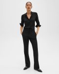 Pants Theory Women Flared Pant In Good Wool Black - 1