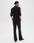 Pants Theory Women Flared Pant In Good Wool Black - 3