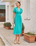 Plumeti Mikka Dress Turquoise Polín Et Moi Dresses Women - 2