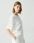 Pointelle Tee In Crepe Knit Women Theory Sweaters + Cardigans White - 2