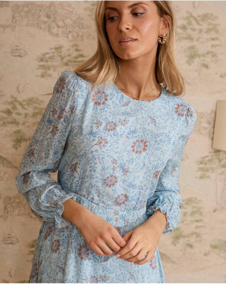 Polín Et Moi Dress Mid Lenght Flowers Felicia Women Denim Dresses And Jumpsuits - 3