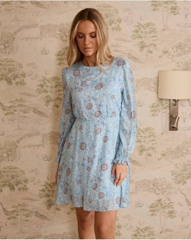 Polín Et Moi Dress Mid Lenght Flowers Felicia Women Denim Dresses And Jumpsuits - 1