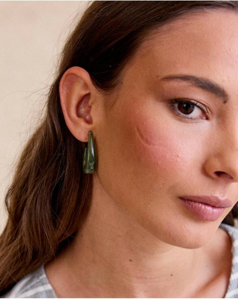 Polín Et Moi Emerald Green Women Cannes Green Drop Earring Jewelry - 2