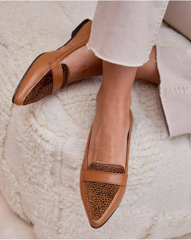 Polín Et Moi Footwear Women Camel Titina Print Moccasin - 2