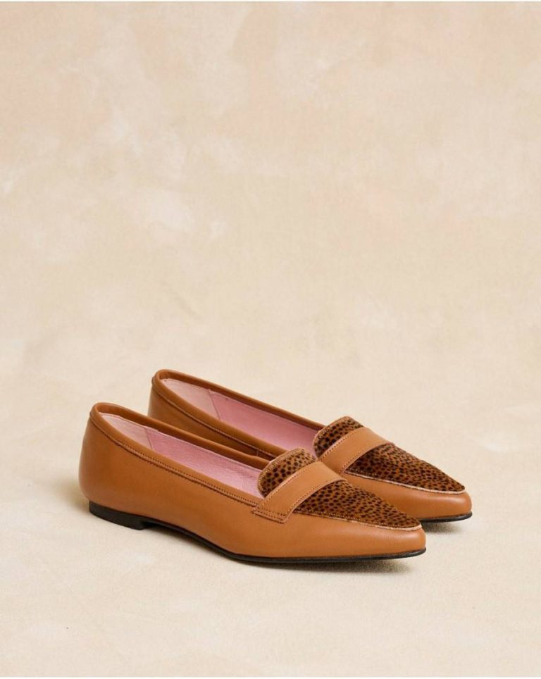 Polín Et Moi Footwear Women Camel Titina Print Moccasin - 3