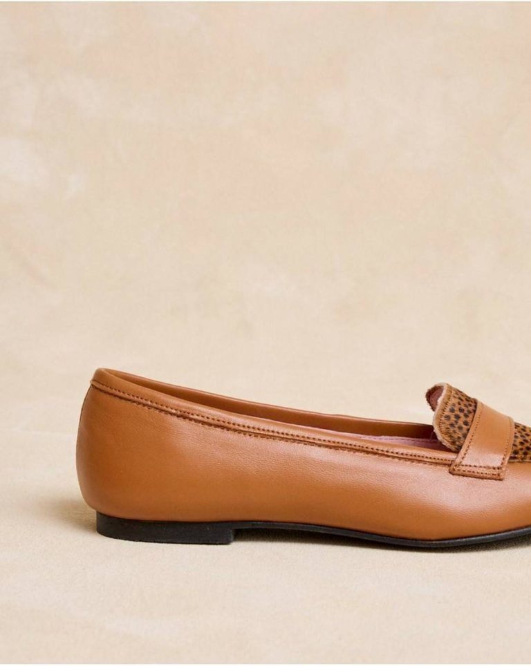 Polín Et Moi Footwear Women Camel Titina Print Moccasin - 4