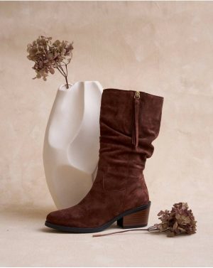 Polín Et Moi Footwear Women Cardina High Boot Brown - 1