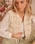 Polín Et Moi Raw Blazer And Jackets Women Sabi Crochet Vest - 3
