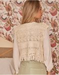 Polín Et Moi Raw Blazer And Jackets Women Sabi Crochet Vest - 4