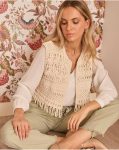Polín Et Moi Raw Blazer And Jackets Women Sabi Crochet Vest - 5