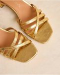 Polín Et Moi Sandals Gold Women Dorani Strappy Sandal - 2