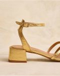 Polín Et Moi Sandals Gold Women Dorani Strappy Sandal - 3