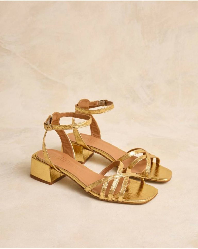 Polín Et Moi Sandals Gold Women Dorani Strappy Sandal - 1
