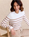 Polín Et Moi Women Eugenia Striped Sweater Raw Cardigans And Sweaters - 2