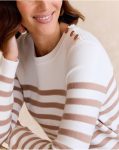 Polín Et Moi Women Eugenia Striped Sweater Raw Cardigans And Sweaters - 3