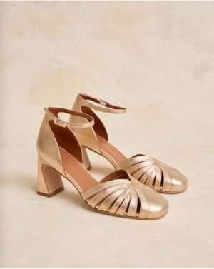 Polín Et Moi Women Heels Platonia Heel Shoe Gold - 1