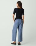 Relaxed Pull-On Pant In Fluid Linen Theory Pants Women Light Denim - 3