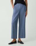 Relaxed Pull-On Pant In Fluid Linen Theory Pants Women Light Denim - 4