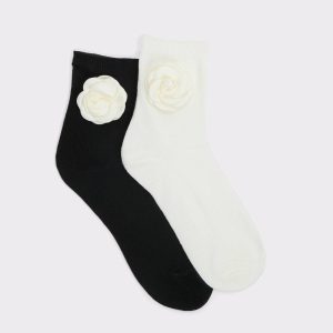 Rosettesocks Black/White Women's Socks Aldo Women Socks Black/White - 1