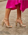 Sandals Gold Knotted Clotis Sandal Women Polín Et Moi - 3