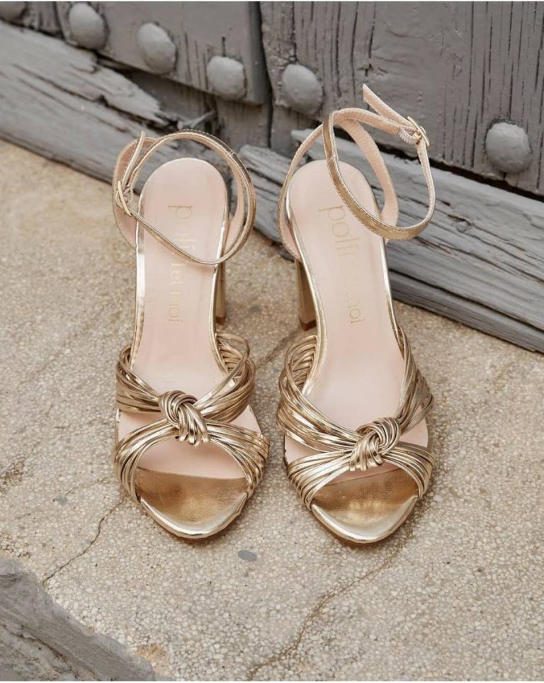 Sandals Gold Knotted Clotis Sandal Women Polín Et Moi - 5