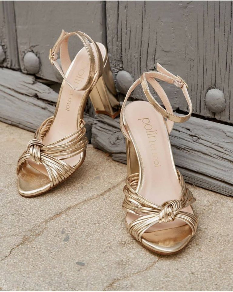 Sandals Gold Knotted Clotis Sandal Women Polín Et Moi - 1