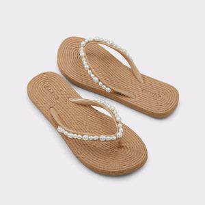 Sandals Women Aldo Acaena Natural Women's Jelly Sandals & Flip Flops Natural - 1