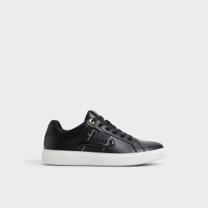 Slither Black Men's Low Top Aldo Men Black Sneakers - 1