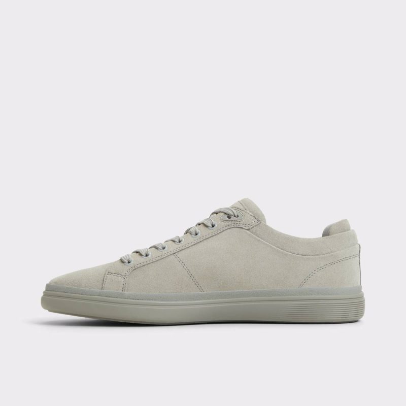 Sneakers Men Aldo Finespec Light Grey Leather Suede Men's Low Top Light Grey Leather Suede - 3
