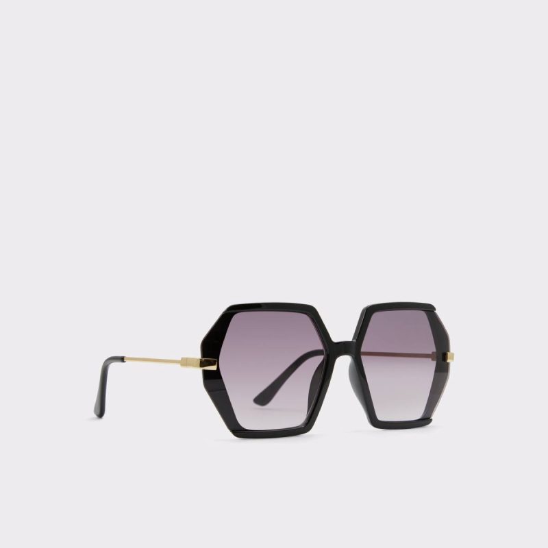 Sunglasses Women Aldo Black/Gold Multi Yboa Black/Gold Multi Women's Statement Sunglasses - 2