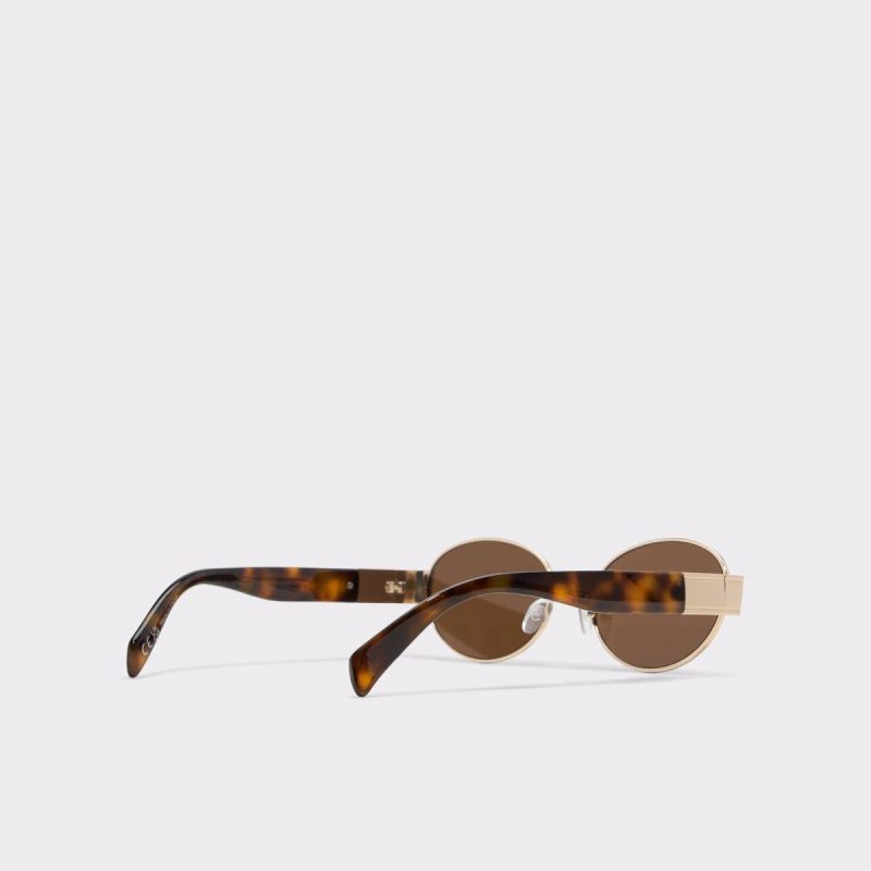 Sunniesclubx Gold Men's Round Men Gold Sunglasses Aldo - 4