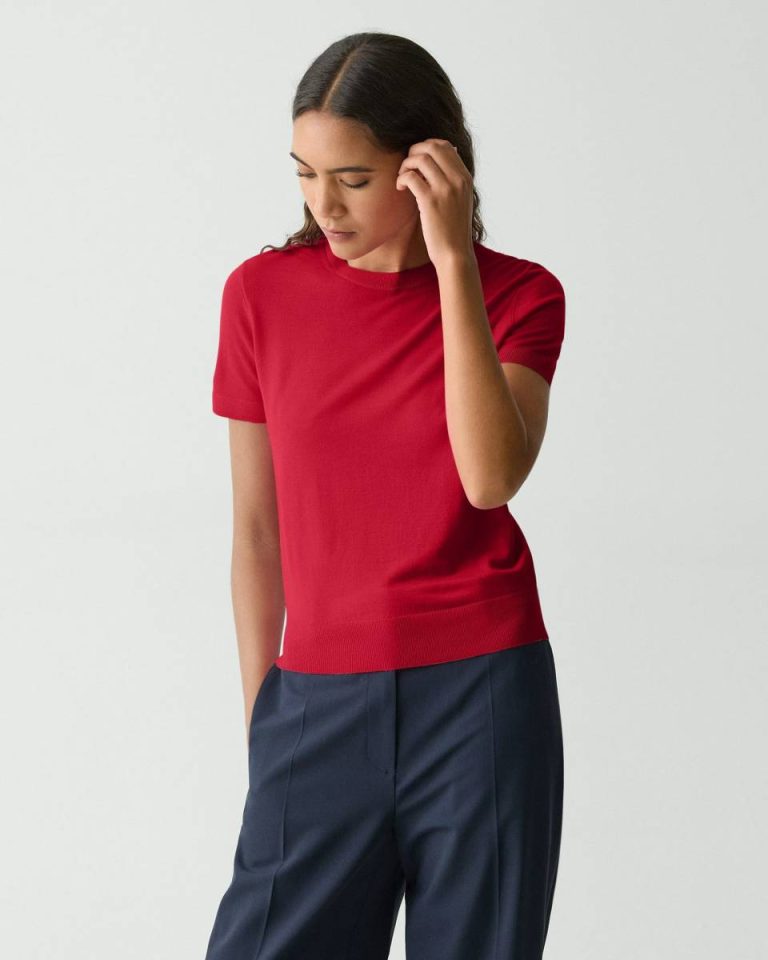 Sweater Tee In Regal Wool Cherry Theory Sweaters + Cardigans Women - 2