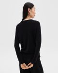 Sweaters + Cardigans Crewneck Sweater In Feather Cashmere Women Theory Black - 3