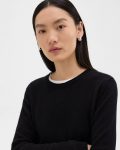 Sweaters + Cardigans Crewneck Sweater In Feather Cashmere Women Theory Black - 4