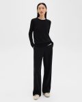 Sweaters + Cardigans Crewneck Sweater In Feather Cashmere Women Theory Black - 5