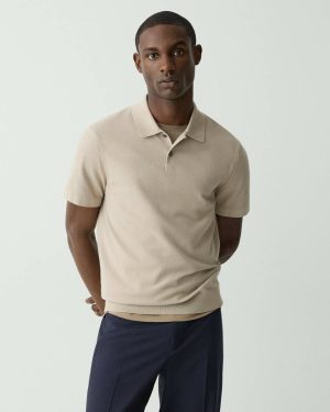 Sweaters + Cardigans Goris Polo Shirt In Light Bilen Earl Grey Theory Men - 1