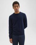 Sweaters + Cardigans Hilles Crewneck Sweater In Cashmere Men Theory Baltic - 2