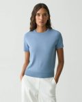 Sweaters + Cardigans Stone Blue Sweater Tee In Regal Wool Theory Women - 1