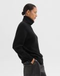 Sweaters + Cardigans Theory Turtleneck Sweater In Cashmere Women Black - 2