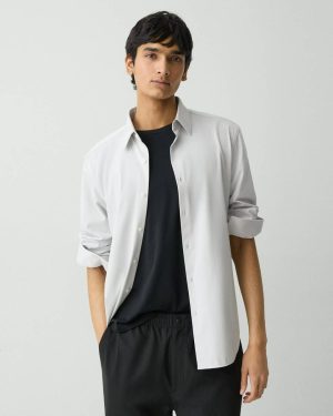 Sylvain Shirt In Structure Knit Shirts Fog Theory Men - 1
