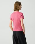 T-Shirts + Tank Tops Bright Pink Tiny Tee In Organic Cotton Women Theory - 3