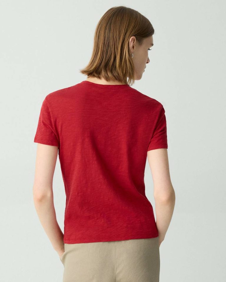 T-Shirts + Tank Tops Theory Cherry Women Tiny Tee In Organic Slub Cotton - 3