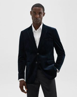 Theory Baltic Men Chambers Blazer In Stretch Velvet Blazers + Jackets - 1