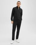 Theory Black Men Loungewear Quarter-Zip Sweatshirt In Scuba - 5