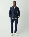 Theory Chore Coat In Stretch Cotton Outerwear Men Baltic - 5