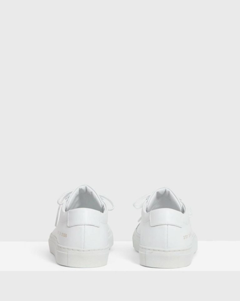 Theory Common Projects Women's Original Achilles Sneakers White Women Shoes - 4