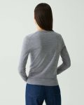 Theory Cool Heather Grey V-Neck Cardigan In Regal Wool Sweaters + Cardigans Women - 3